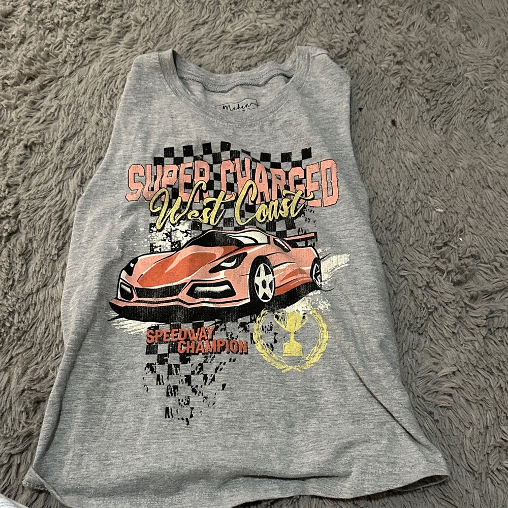 Gray Super Charged West Coast Tank Top